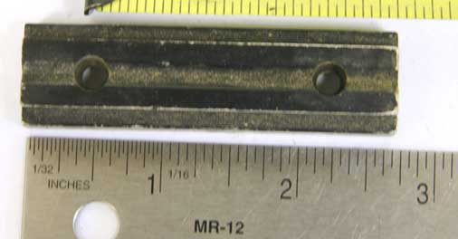 Taso, ags breech drop sight rail in used shape, has devastator engraving on side,