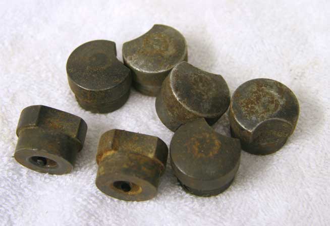 P-series back cap, used rusted shape