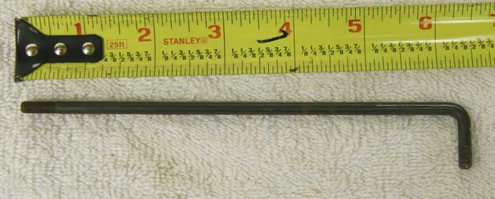 6.25 inch pgp pump rod in good shape with rust spots, speed demon rod