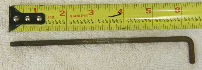 Used shape 6.25 inch pgp pump rod, one rod, with speed demon notch