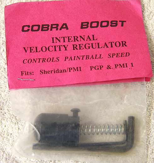 New sheridan cobra boost internal adjustable rva ivg, needs to be taken off gun to adjuster w/spring&screw
