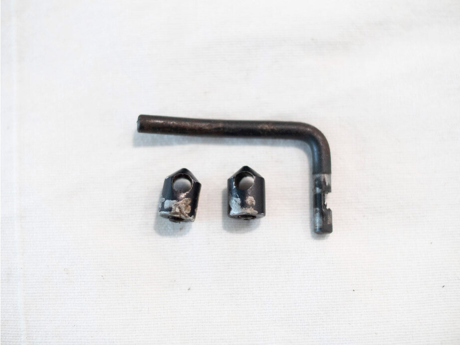 Bad shape Auto trigger kit for Sheridan pumps, with beat up arm stops, 