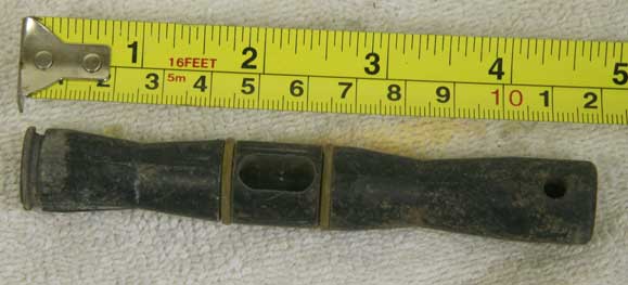 Stock PMI piranha semi bolt in delrin/black plastic, bad shape well used,