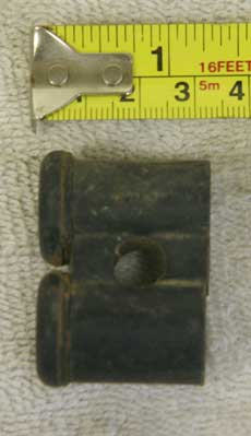 empty pmi piranha back plug, no bumper in used / bad shape