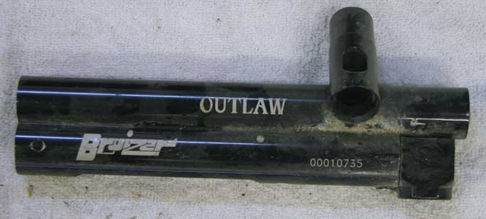 Bruizer outlaw body, with valve and vertical asa, empty otherwise
