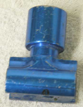 used bad shape light blue boss vert feed, 1.75 inch spacing