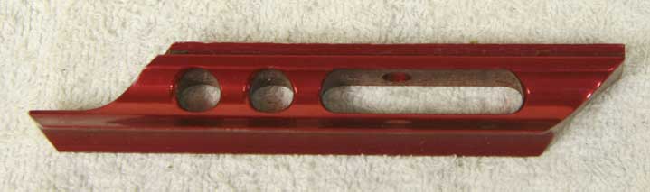 red piranha sight rail, used shape, no screw included