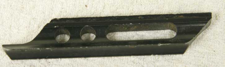 black piranha sight rail, used shape, no screw included