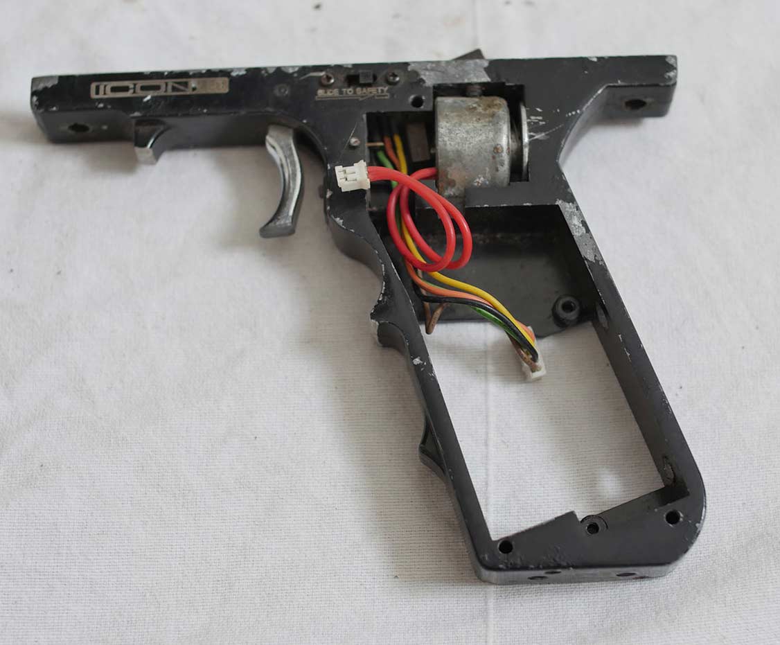 Spyder E frame, cut down to single trigger, missing parts