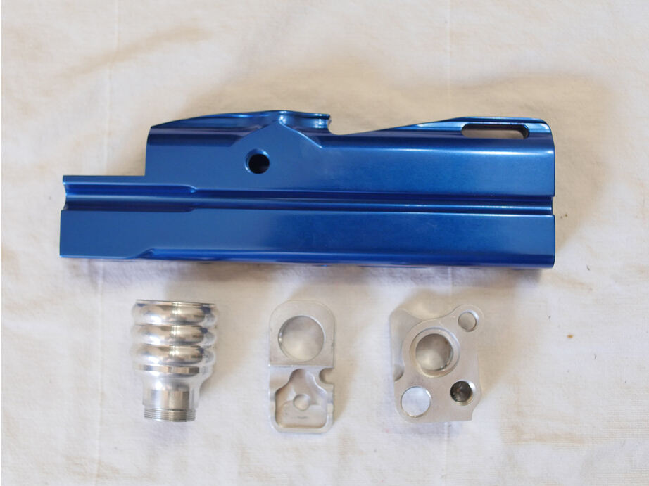 Blue TnC Products B-12 Autococker Body, empty with blocks and feed unused
