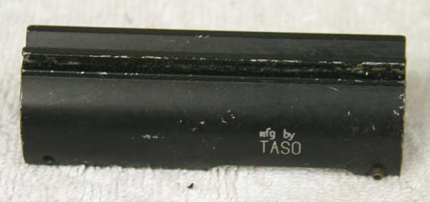 Black VM sight rail, Taso slot for cocking knob?, used shape