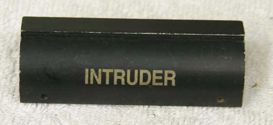 Black VM sight rail, Intruder, cut on side for cocking knob?  Used shape